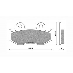 Τακάκια Daytona 36680 (FA323-2)(FD067) Τακάκια Daytona 36680 (FA323-2)(FD067)